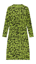 groene jurk dierenprint