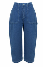 Korte ballon-vormige jeans