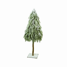 Kerstboom met sneeuw