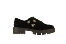 Fluwelen zwarte schoenen