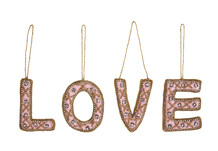 Roze love hangers