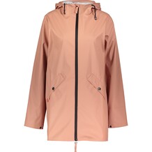 Roze regenjas met capuchon