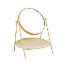 Gouden make-up spiegel