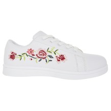 Witte sneakers met bloemen