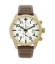 Bruin leren horloge