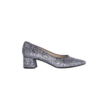 Grijze glitter hakken