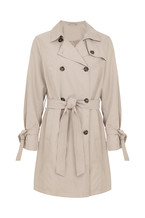 Licht roze trenchcoat