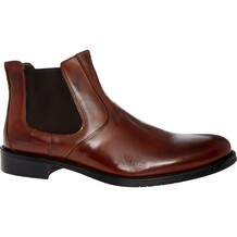 Bruine leren chelsea boots