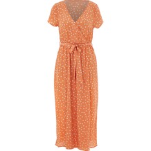 Oranje jumpsuit met stippen