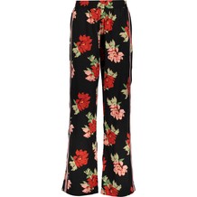 Zwarte broek met bloemen