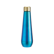 Blauwe waterfles