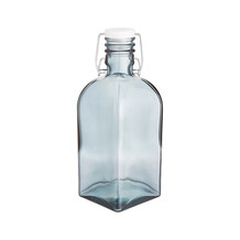 Fles van lichtblauw glas