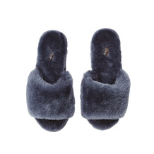 Donkerblauwe sloffen / sandalen