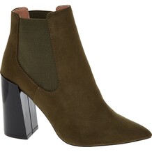 Donker groene suede laarsjes