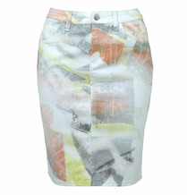 Multi denim rok