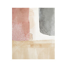 Abstracte print (roze, grijs & beige)