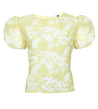 Gele kanten top