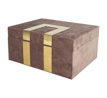 Sieradendoos in goud en mauve
