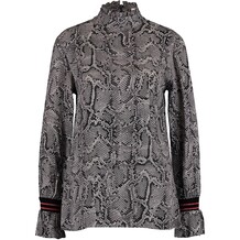 Grijze blouse met dierenprint