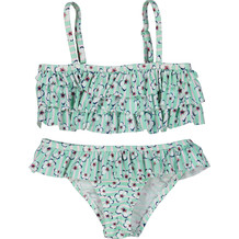 Bikini met groene strepen