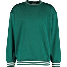 Groene trui met ronde hals