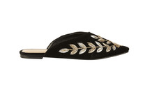 Loafers zwart met goud