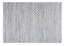 Grijs tapijt met geometrisch patroon