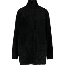 Zwarte jas met bont (Faux)
