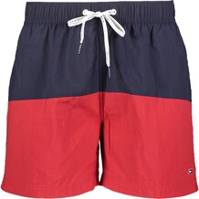 Rode en donker blauwe short