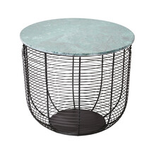 Bijzettafel van zwart draad