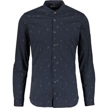 Blauwe blouse met print