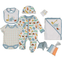 10 stuk baby set in safari print