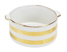 Wit met gouden schotel