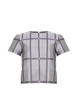 Top met grijze strepen