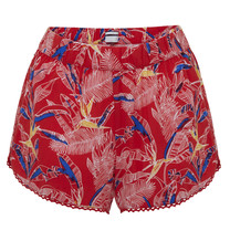 Tropische rode shorts