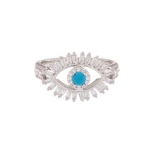 Zilveren ring met oog