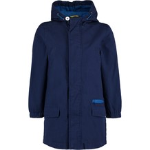 Blauwe parka