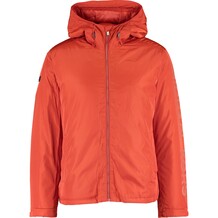 Oranje gewatteerde jas