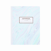 Lichtblauw notitieboek