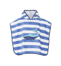 Top in badstof blauw