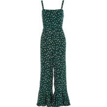 Groen jumpsuit met bloemenprint