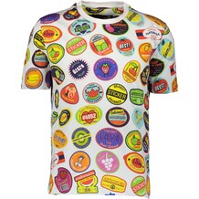 T-shirt met fruit stickers