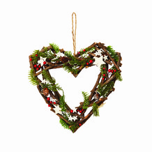 Hartvormige kerstkrans