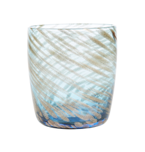 Blauw design glas