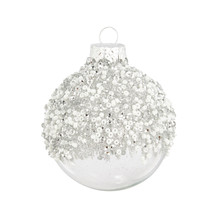 Zilveren kerstbal