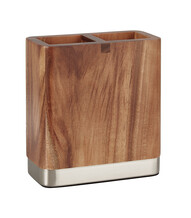 Houten tandenborstelhouder