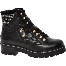 Zwarte leren biker boots