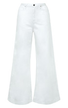 Witte jeans met wijde pijpen