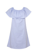 Blauw gestreepte jurk