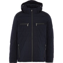 Navy blauwe gewatteerde jas